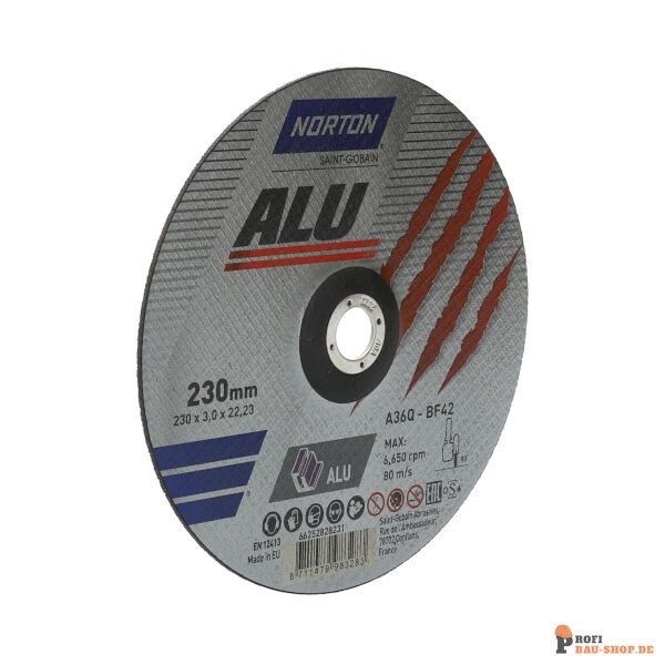 nortonschleifmittel/NORTON_schleifmittel_66252828231 Norton Alu Aluminium Cutting Disc 230x3x22.23 GRIT 36_133165